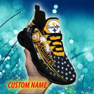 Pittsburgh Steelers Motivate Custom Name Chunky Sneaker AOP Gift Fans Max Soul Shoes - Pittsburgh Steelers Max Soul Sneaker NFL photo 7