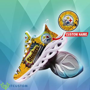 Pittsburgh Steelers NFL Crack Pattern Running Shoes Personalized Style Flag US Max Soul Sneakers 4 Pittsburgh Steelers NFL Crack Pattern Running Shoes Personalized Style Flag US Max Soul Sneakers - Pittsburgh Steelers NFL Crack Pattern Running Shoes Personalized Style Max Soul Sneakers Photo 3