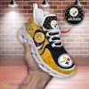 Pittsburgh Steelers NFL Sports Clunky Sneakers Custom Name Max Soul Shoes For Fans Product Photo 1