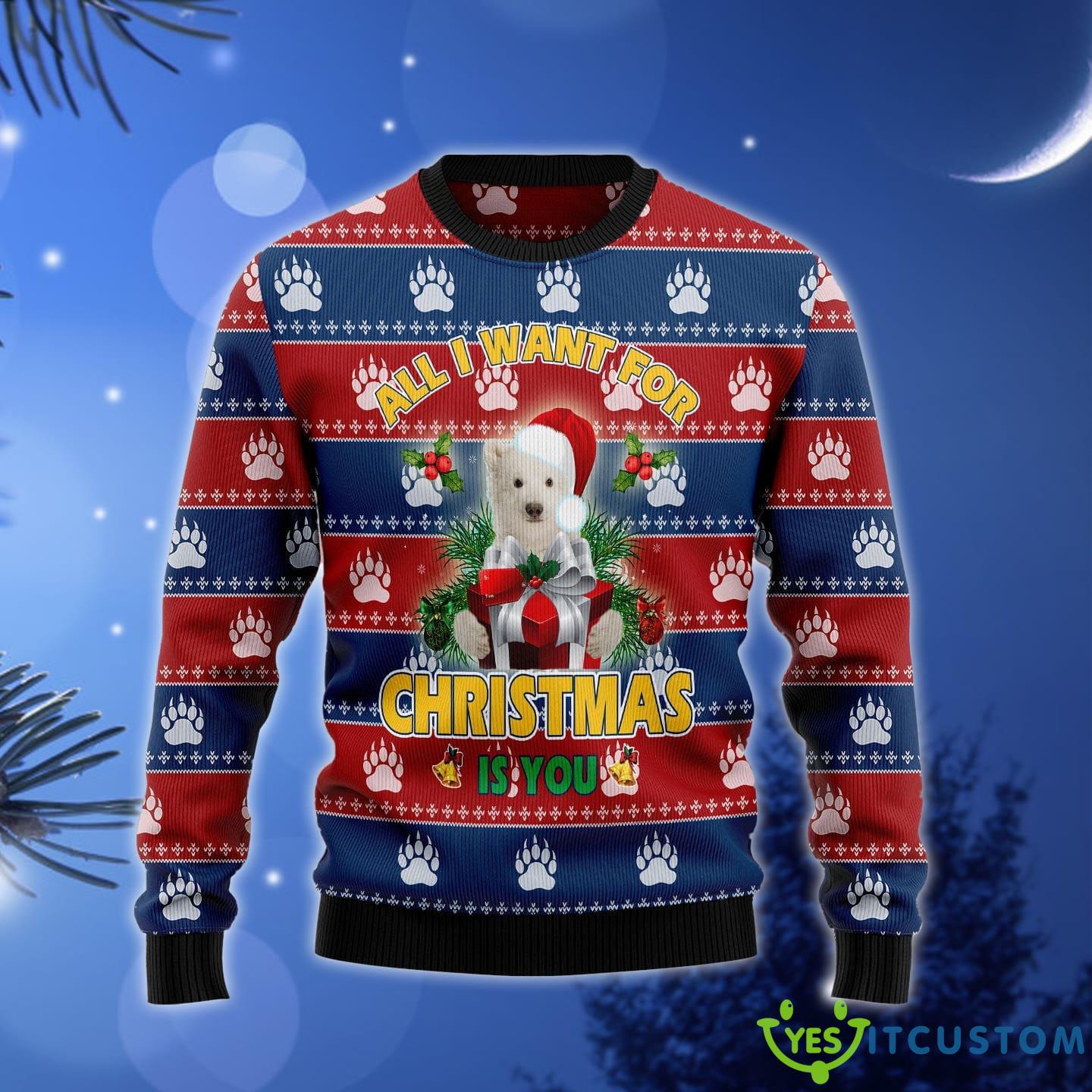 Polar Bear All I Want Ugly Christmas Sweater Gift Men Women - Polar Bear All I Want Ugly Christmas Sweater Gift Men Women_1