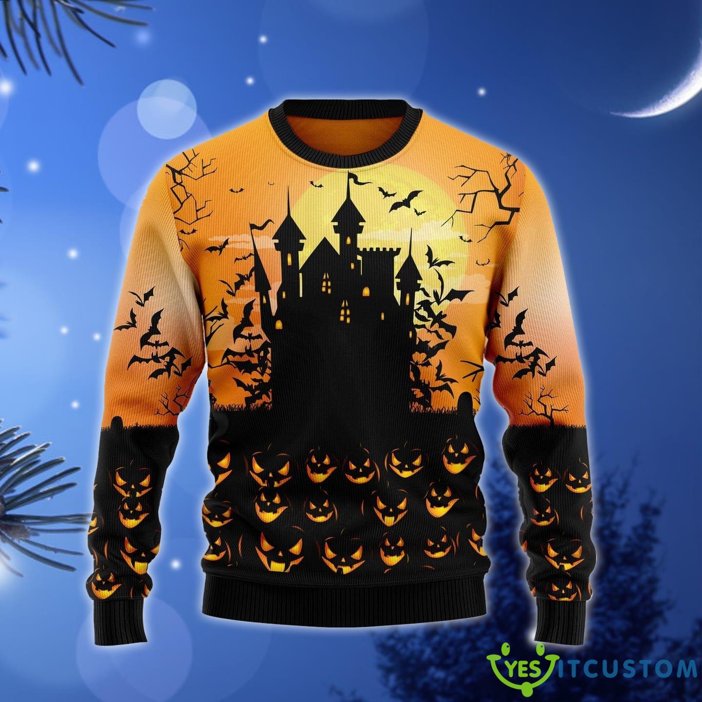 Pumpkin Town Ugly Christmas Sweater Gift Men Women - Pumpkin Town Ugly Christmas Sweater Gift Men Women_1