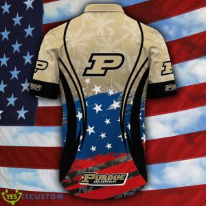Purdue Boilermakers NCAA Flag US Background Hawaiian Shirt For Men And Women - Purdue Boilermakers NCAA Flag US Background Hawaiian Shirt For Men And Women Photo 4