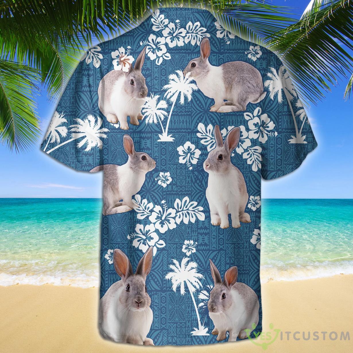 Rabbit Blue Tribal Hawaiian Shirt For Men Women 5 Rabbit Blue Tribal Hawaiian Shirt For Men Women Product Photo 2