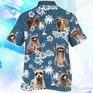 Racoon Blue Tribal Hawaiian Shirt For Men Women 3 Racoon Blue Tribal Hawaiian Shirt For Men Women Product Photo 2
