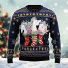 Rainbow Unicorns Inside Socks Ugly Sweater Product Photo 1