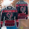 Real Women Love Football Smart Women Love The Houston Texans Ugly Christmas Sweater Christmas Gift For Fans Product Photo 1