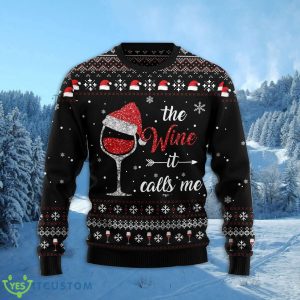 Red Wine It Calls Me 3D Ugly Christmas Sweater For Men And Women Christmas Gift Product Photo 2
