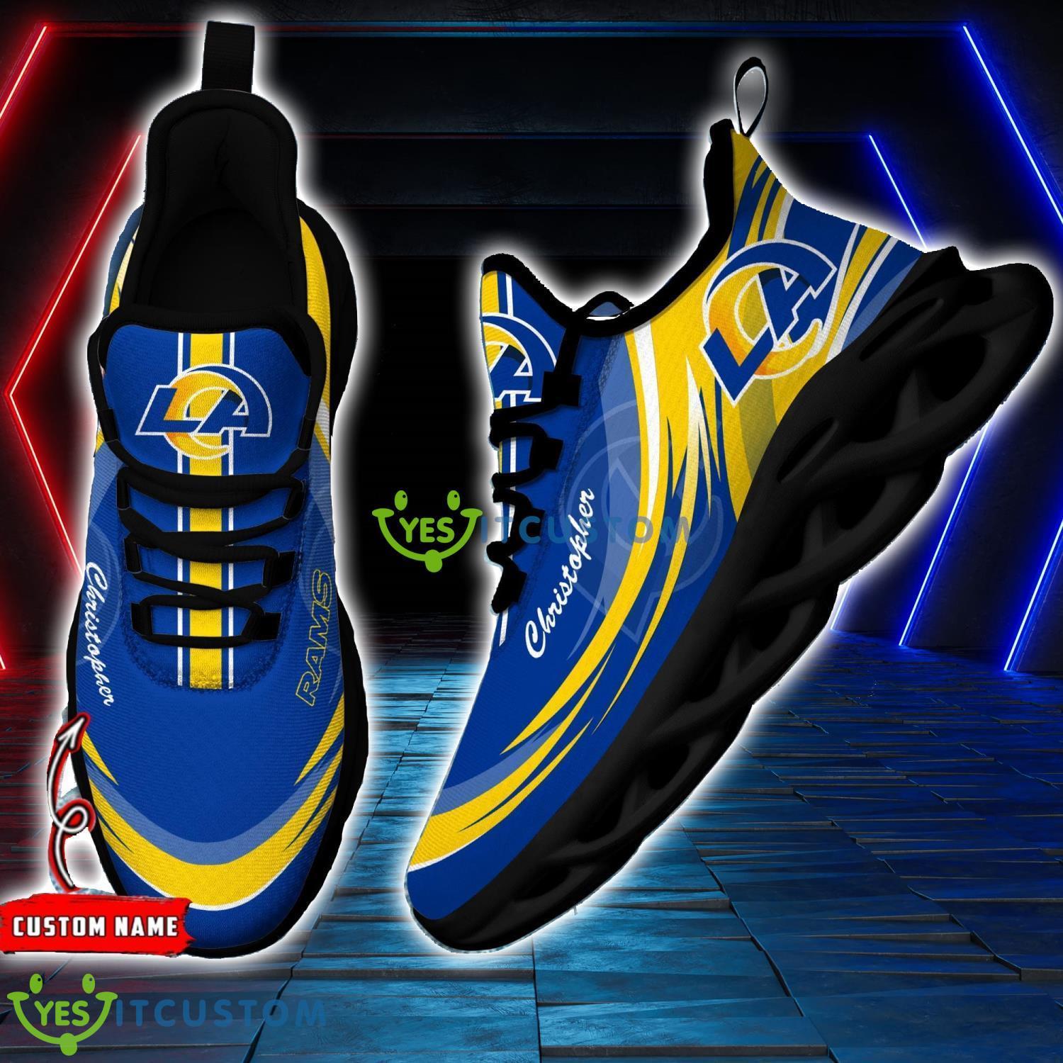 Running Sneakers NFL Los Angeles Rams Personalized Name Max Soul Chunky Sneakers 2 Running Sneakers NFL Los Angeles Rams Personalized Name Max Soul Chunky Sneakers Product Photo 2