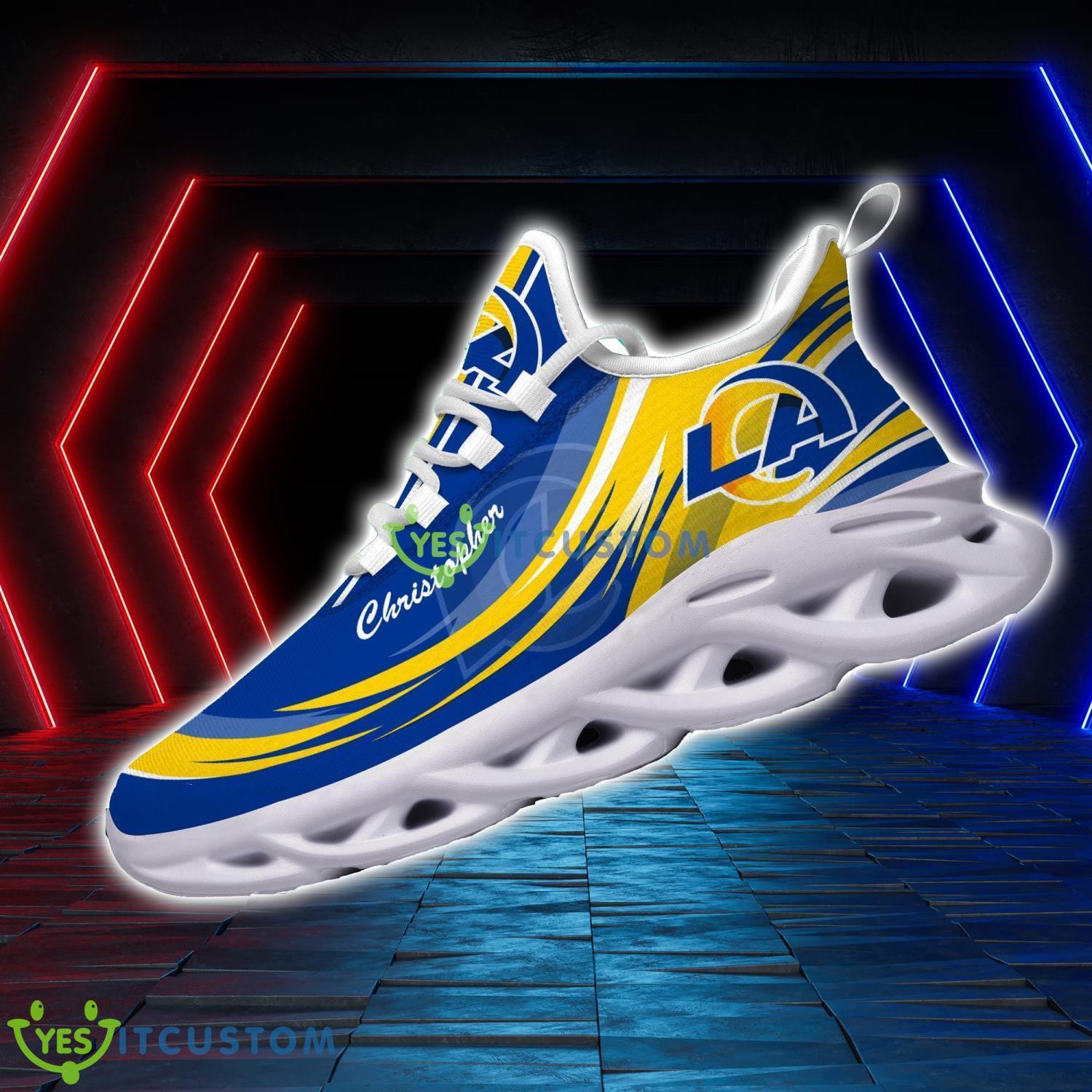 Running Sneakers NFL Los Angeles Rams Personalized Name Max Soul Chunky Sneakers 4 Running Sneakers NFL Los Angeles Rams Personalized Name Max Soul Chunky Sneakers Product Photo 4