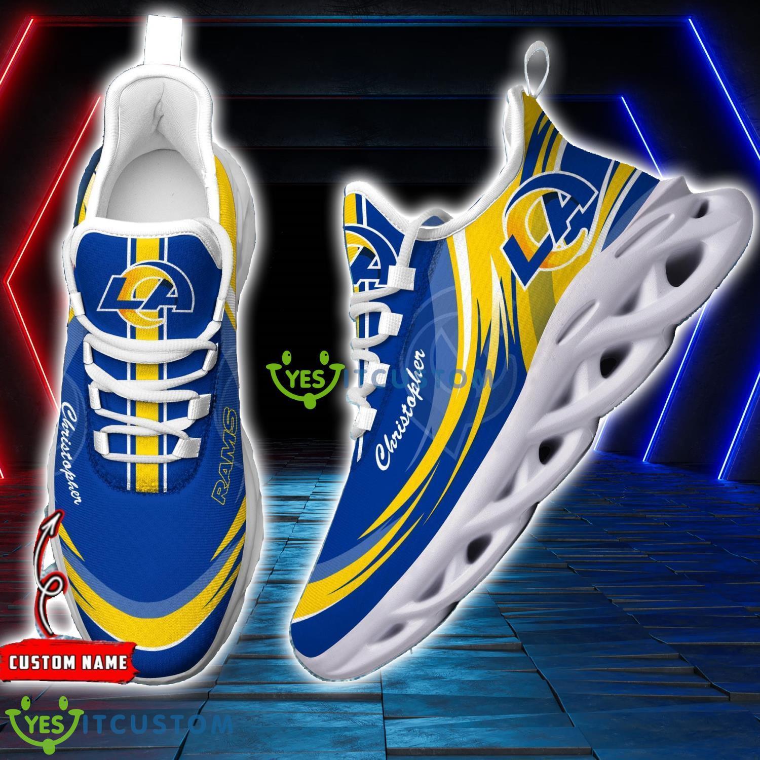 Running Sneakers NFL Los Angeles Rams Personalized Name Max Soul Chunky Sneakers 9 Running Sneakers NFL Los Angeles Rams Personalized Name Max Soul Chunky Sneakers Product Photo 1