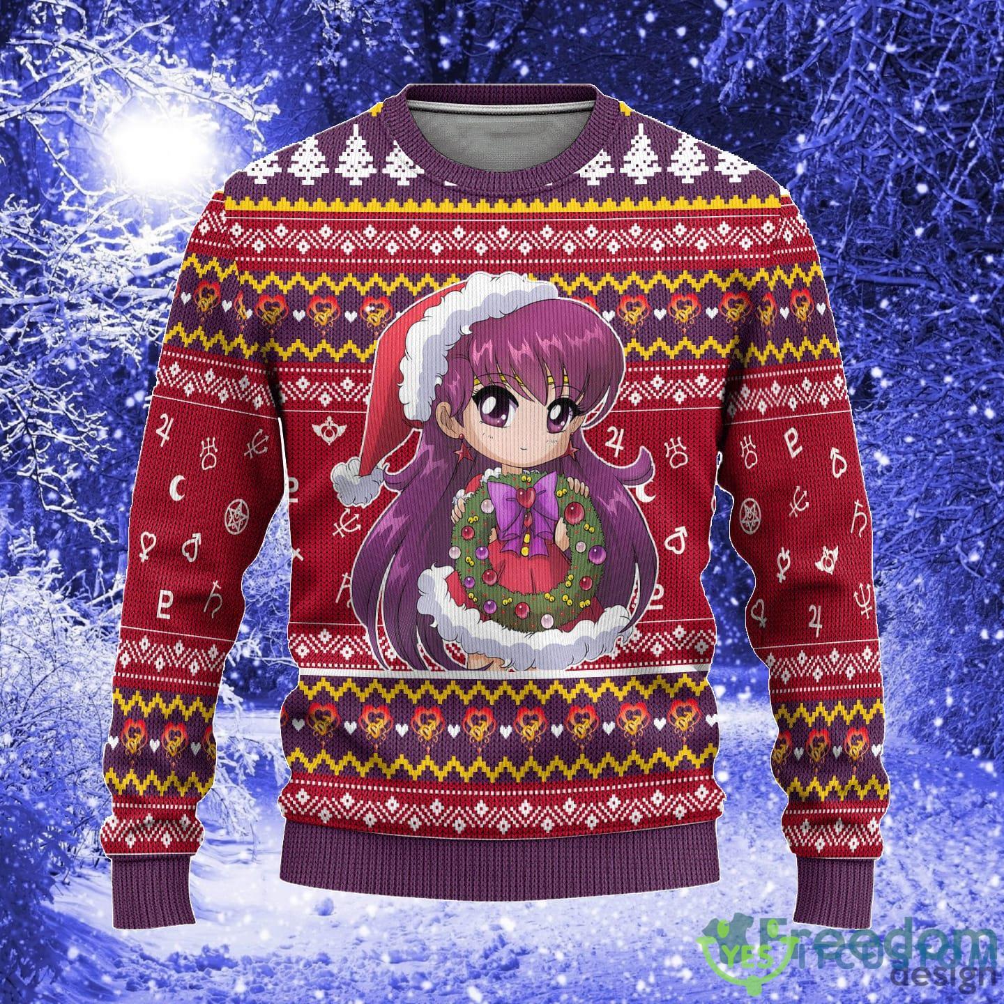 Sailor Mars Sailor Moon Anime Xmas Women Mens Ugly Christmas Sweater - Sailor Mars Ugly Christmas Sweater Sailor Moon Anime Xmas Gift_1