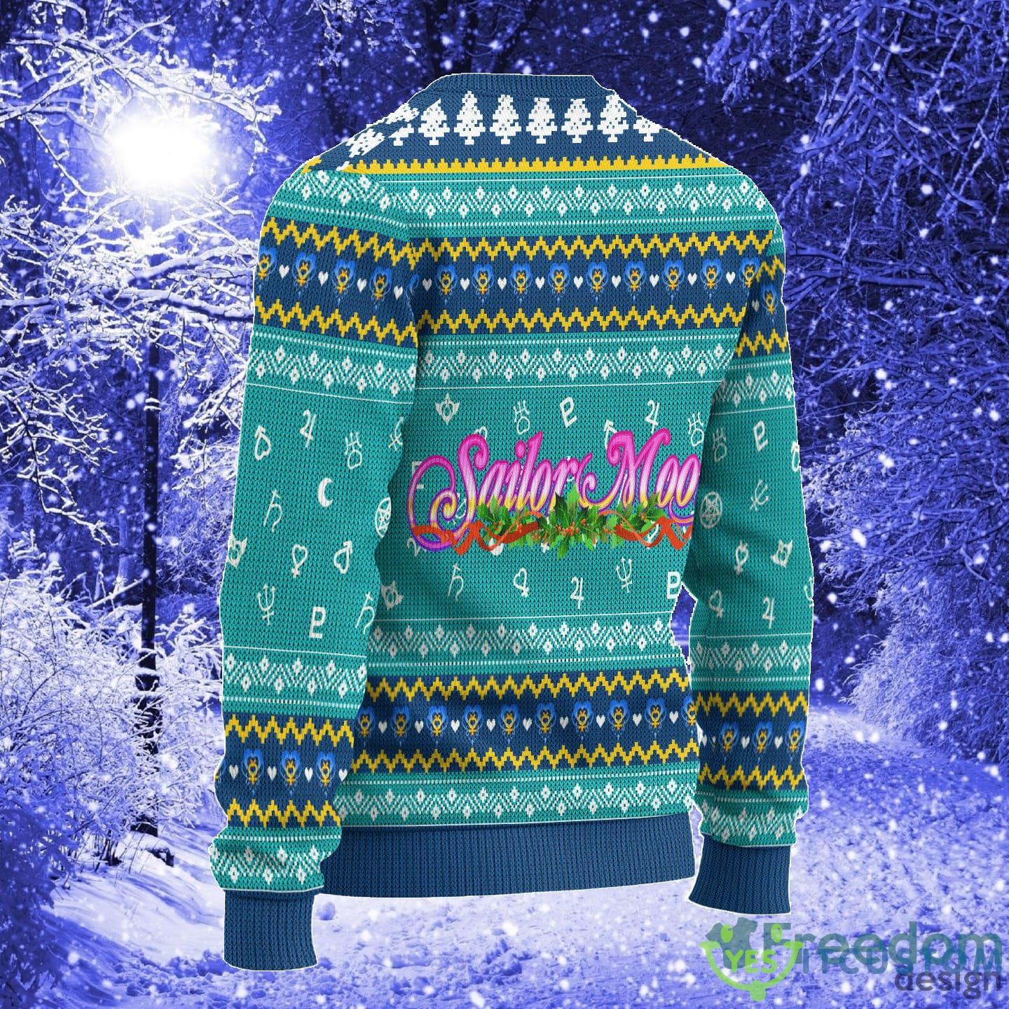 Sailor Mercury Sailor Moon Anime Xmas Women Mens Ugly Christmas Sweater 8 Sailor Mercury Sailor Moon Anime Xmas Women Mens Ugly Christmas Sweater - Sailor Mercury Ugly Christmas Sweater Sailor Moon Anime Xmas Gift_2