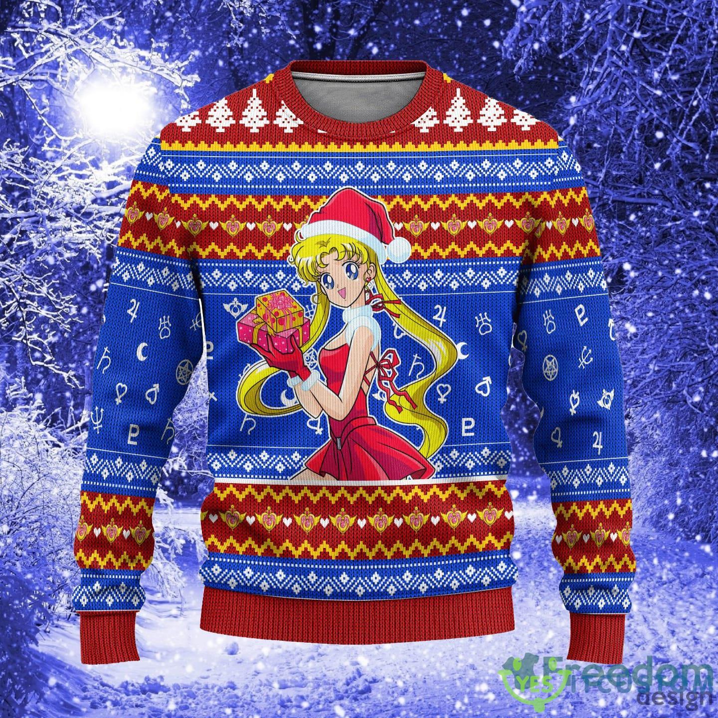 Sailor Moon Anime Xmas Women Mens Ugly Christmas Sweater - Sailor Moon Ugly Christmas Sweater Anime Xmas Gift_1