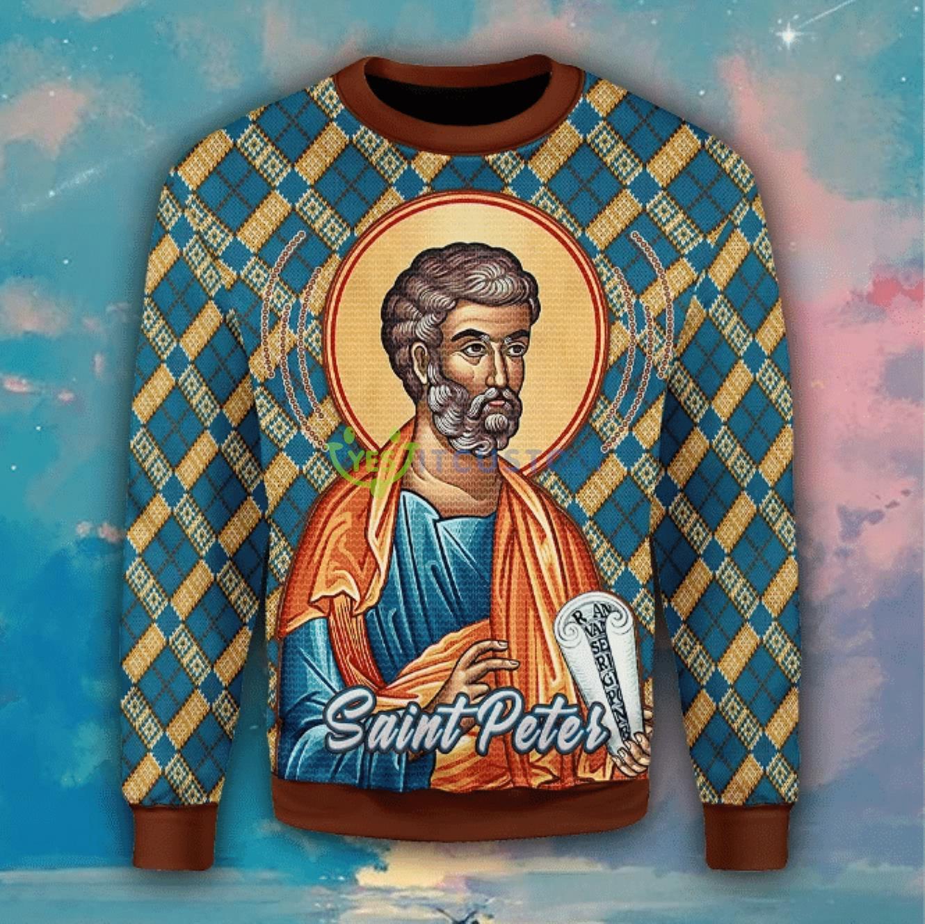 Saint Peter Ugly Sweater For Christmas 3 Saint Peter Ugly Sweater For Christmas Product Photo 1
