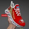 San Francisco 49ers Max Soul Shoes Style 9 Custom Name Running Sneakers For Fans Gift - San Francisco 49ers-PERSONALIZED MAX SOUL SHOES_1