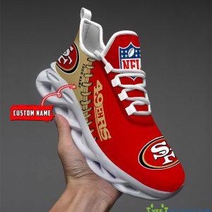 San Francisco 49ers Max Soul Shoes Style 9 Custom Name Running Sneakers For Fans Gift - San Francisco 49ers-PERSONALIZED MAX SOUL SHOES_1
