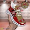 San Francisco 49ers NFL Sports Clunky Sneakers Custom Name Max Soul Shoes For Fans Product Photo 1