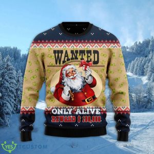 Satan Claus Wanted Only Alive 3D Ugly Christmas Sweater For Men And Women Christmas Gift 4 Satan Claus Wanted Only Alive 3D Ugly Christmas Sweater For Men And Women Christmas Gift Product Photo 2