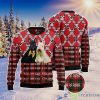 Scottish Terrier Black And White All Over Printed 3D Red Ugly Christmas Sweater Christmas Gift Product Photo 1