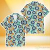 Seattle Mariners Orange Green Hibiscus Pale Green Background 3D Hawaiian Shirt Gift For Fans Product Photo 1