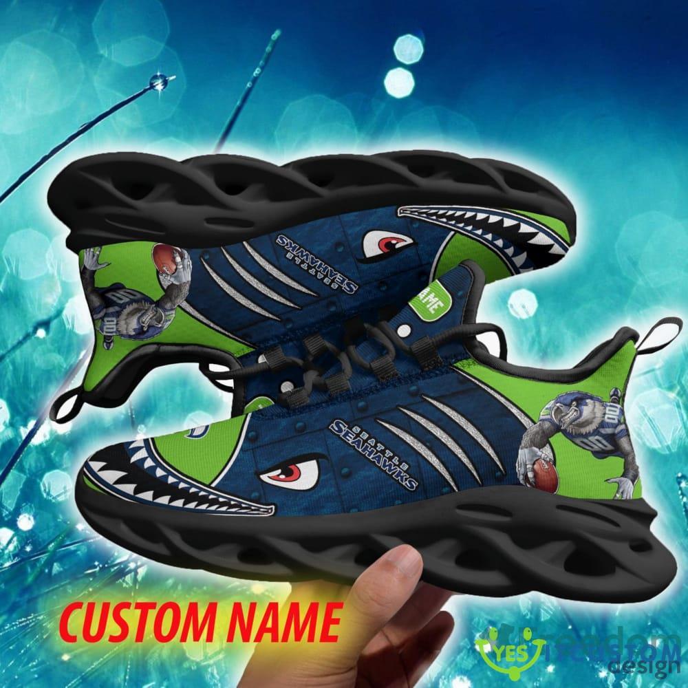 Seattle Seahawks Impression Custom Name Chunky Sneaker AOP Gift Fans Max Soul Shoes 2 Seattle Seahawks Impression Custom Name Chunky Sneaker AOP Gift Fans Max Soul Shoes - Seattle Seahawks Max Soul Sneaker NFL photo 2
