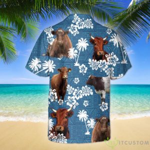 Shorthorn Blue Tribal Hawaiian Shirt For Men Women 3 Shorthorn Blue Tribal Hawaiian Shirt For Men Women Product Photo 2