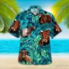 Shorthorn Tropical Hawaiian Palm Leaves Hawaiian Shirt For Men Women Product Photo 1