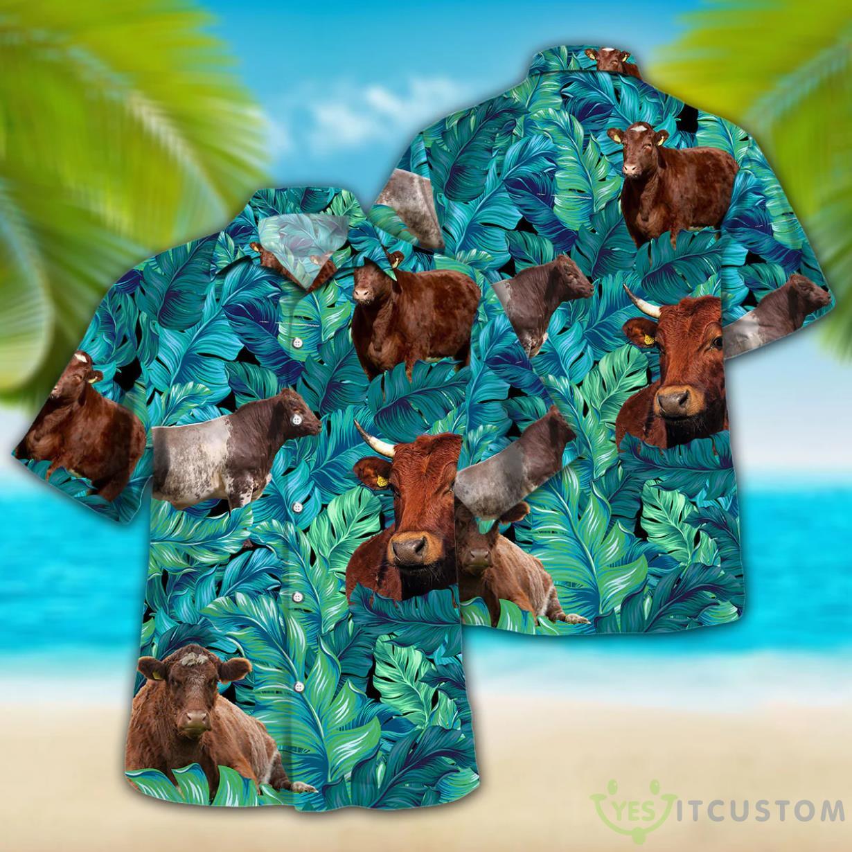 Shorthorn Tropical Hawaiian Palm Leaves Hawaiian Shirt For Men Women 3 Shorthorn Tropical Hawaiian Palm Leaves Hawaiian Shirt For Men Women Product Photo 3