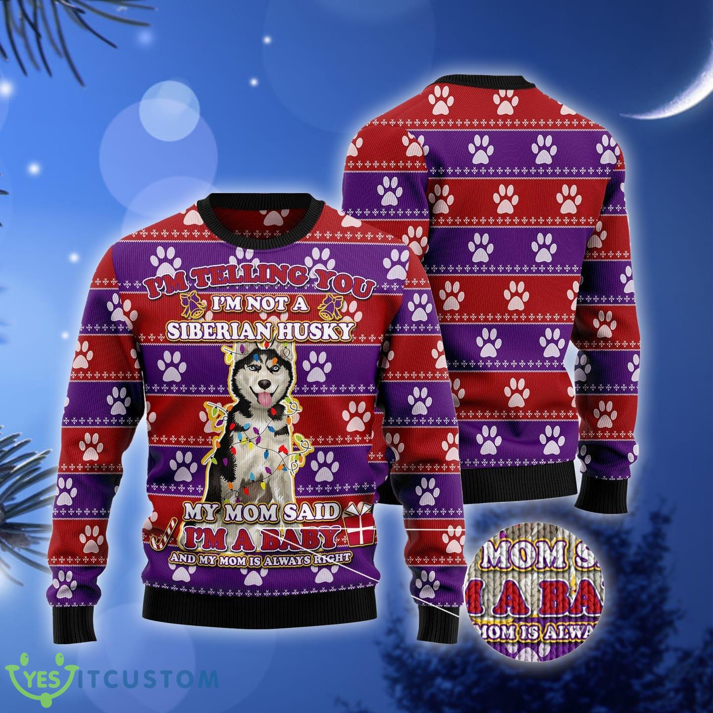 Siberian Husky Baby Ugly Christmas Sweater Gift Men Women 3 Siberian Husky Baby Ugly Christmas Sweater Gift Men Women - Siberian Husky Baby Ugly Christmas Sweater Gift Men Women_3