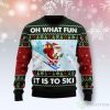 Skiing Oh What Fun Ugly Sweater For Christmas Product Photo 1