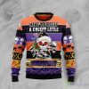 Skull Creepy Ugly Sweater For Christmas Product Photo 1