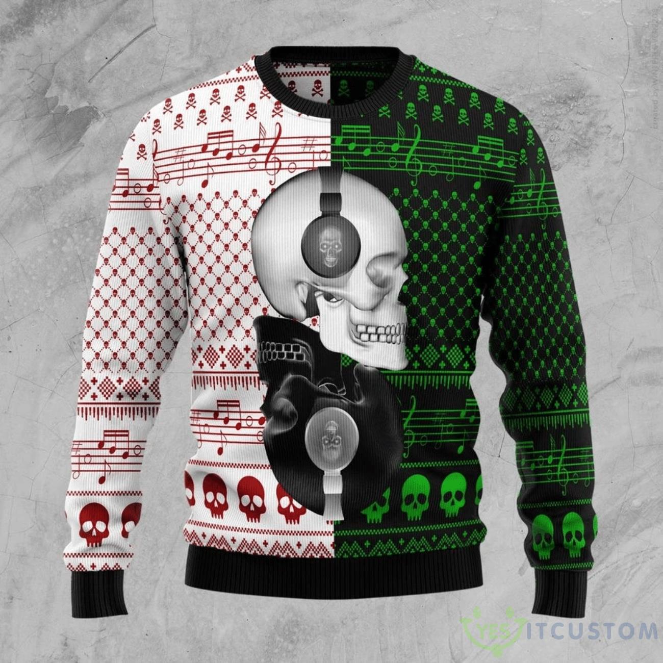 Skull Ugly Sweater Great Gift For Christmas 3 Skull Ugly Sweater Great Gift For Christmas Product Photo 1