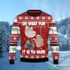 Sloth Oh What Fun All Over Printed 3D Ugly Christmas Sweater Christmas Gift Product Photo 1