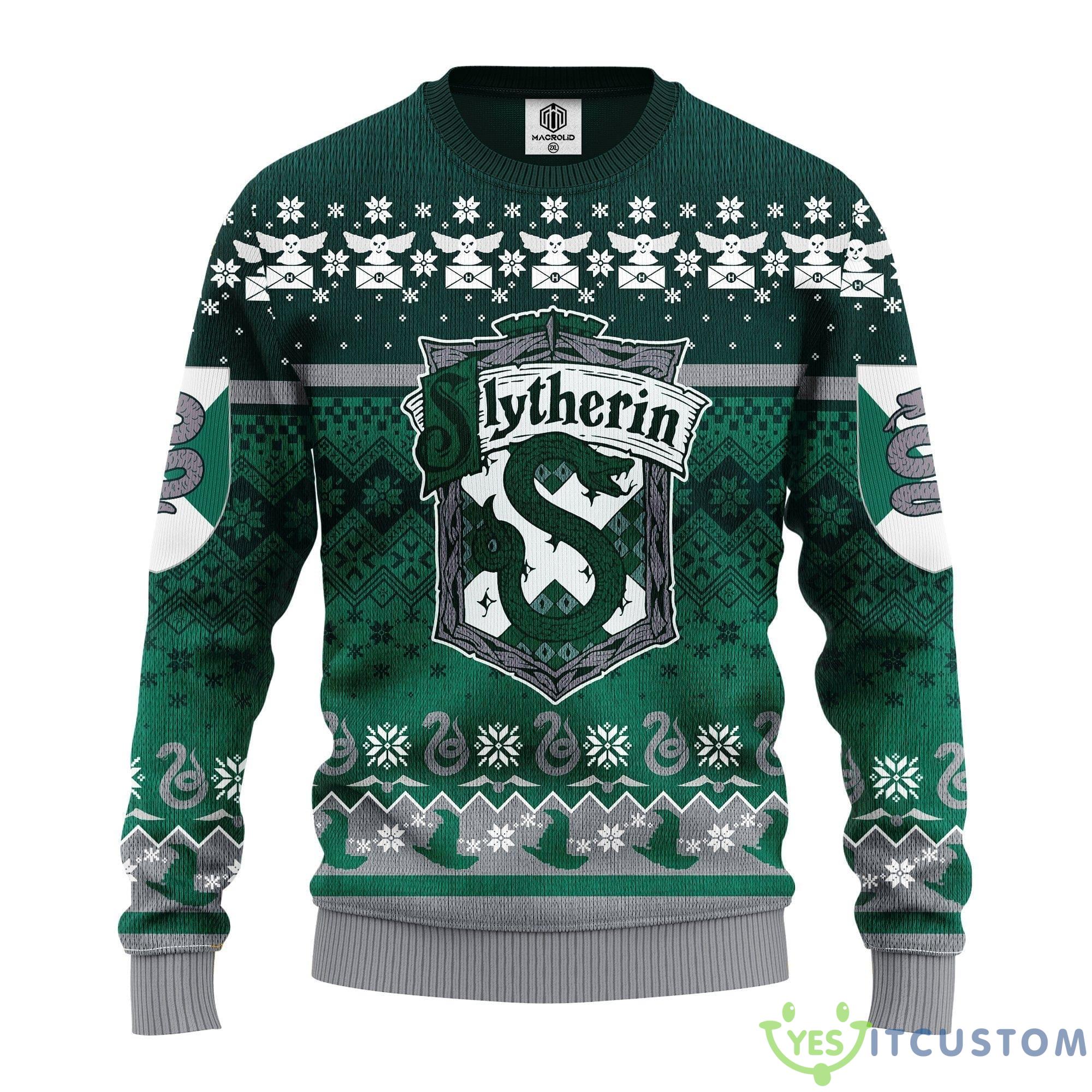 Slytherin Harry Potter Thanksgiving Women Mens Ugly Christmas Sweater - Slytherin Harry Potter Ugly Christmas Sweater Amazing Gift Idea Thanksgiving Gift_1