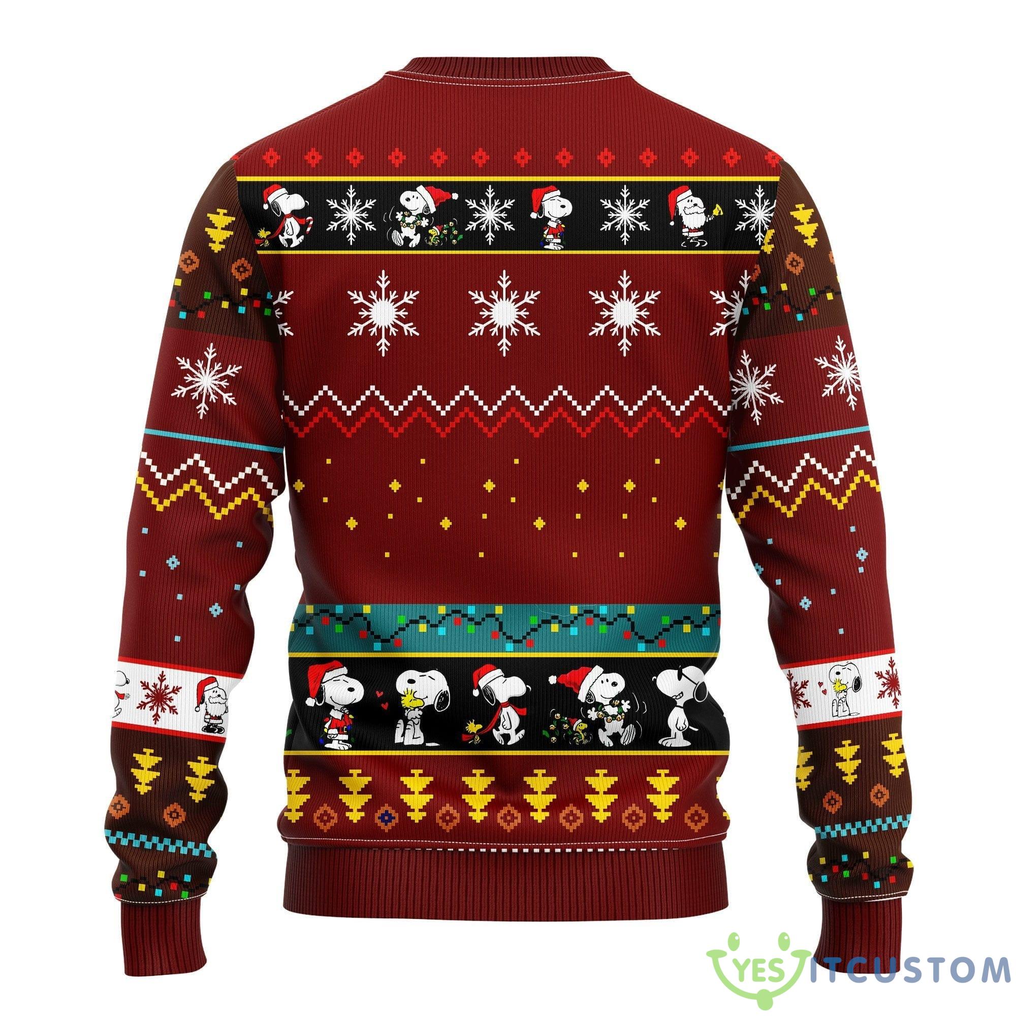Snooby Moon Red 1 Thanksgiving Women Mens Ugly Christmas Sweater 6 Snooby Moon Red 1 Thanksgiving Women Mens Ugly Christmas Sweater - Snooby Moon Ugly Christmas Sweater Red 1 Amazing Gift Idea Thanksgiving Gift_2