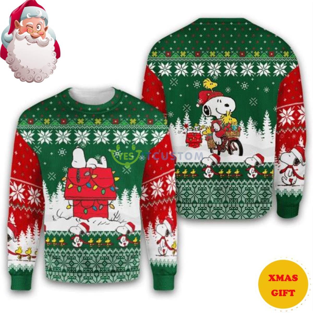 Snoopy Christmas AOP Sweater 3 Snoopy Christmas AOP Sweater Product Photo 1