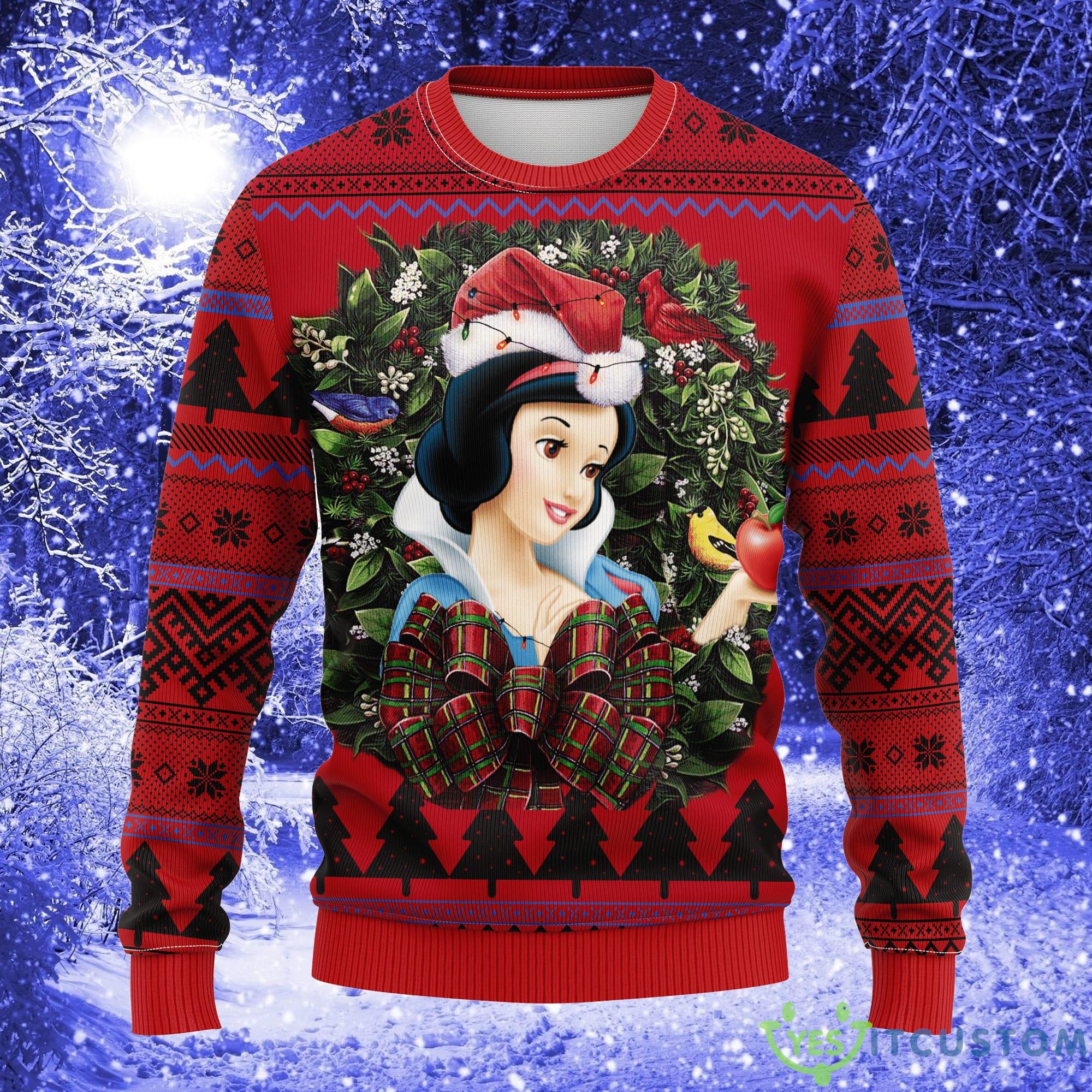 Snow White Princess Noel Mc Thanksgiving Women Mens Ugly Christmas Sweater - Snow White Princess Noel Mc Ugly Christmas Sweater Thanksgiving Gift_1