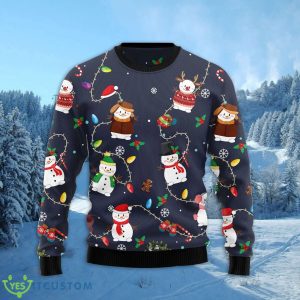Snowman Christmas Light 3D Ugly Christmas Sweater For Men And Women Christmas Gift Product Photo 2