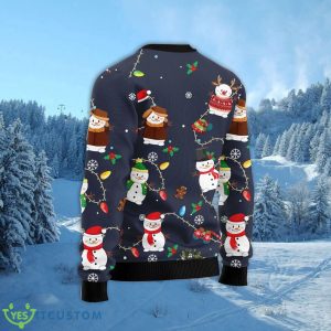 Snowman Christmas Light 3D Ugly Christmas Sweater For Men And Women Christmas Gift Product Photo 3