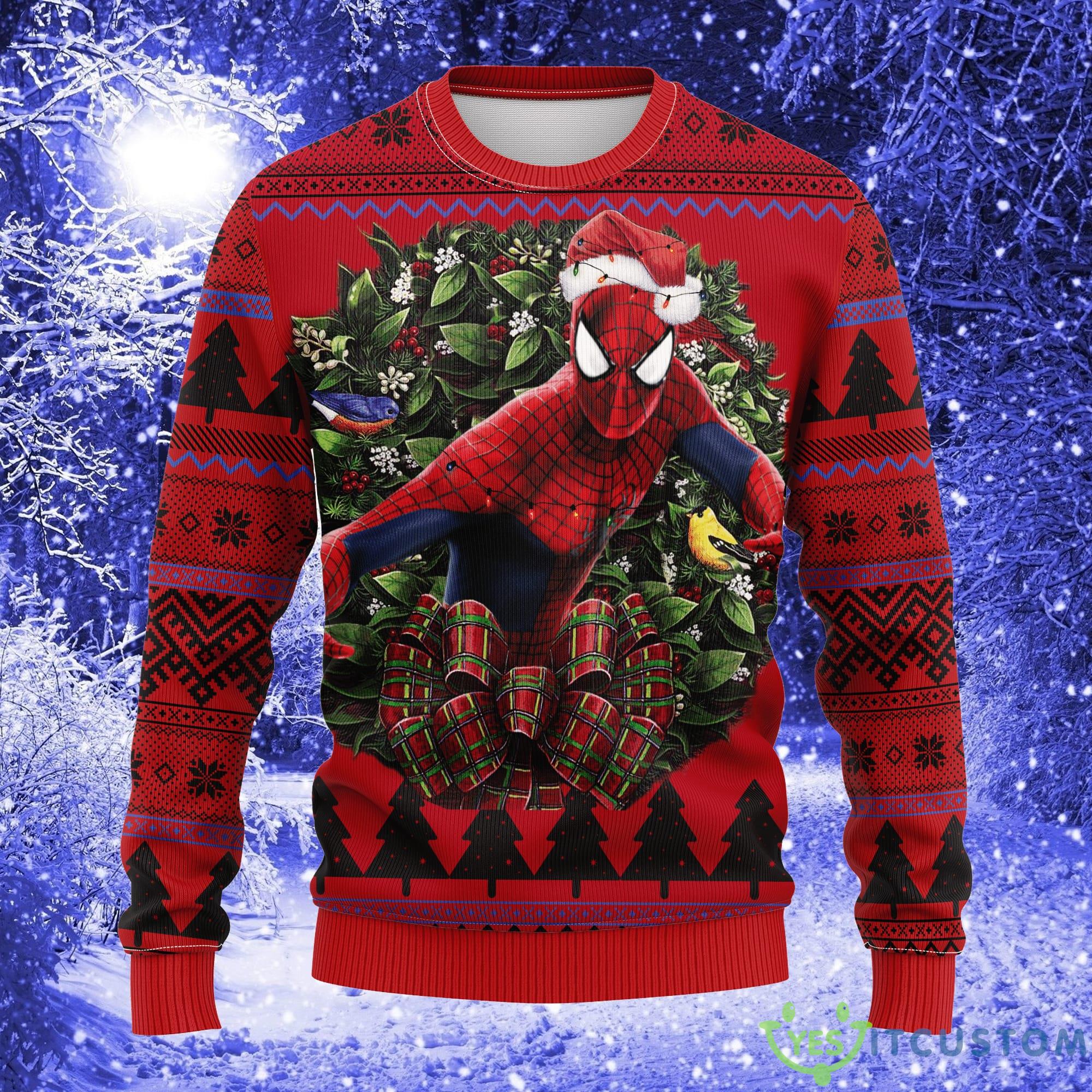 Spider Man Noel Mc Thanksgiving Women Mens Ugly Christmas Sweater - Spider Man Noel Mc Ugly Christmas Sweater Thanksgiving Gift_1