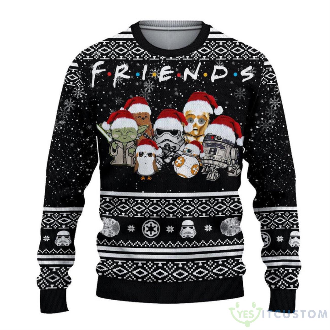 Star Wars Friends Ugly Christmas Sweater 3 Star Wars Friends Ugly Christmas Sweater Product Photo 1
