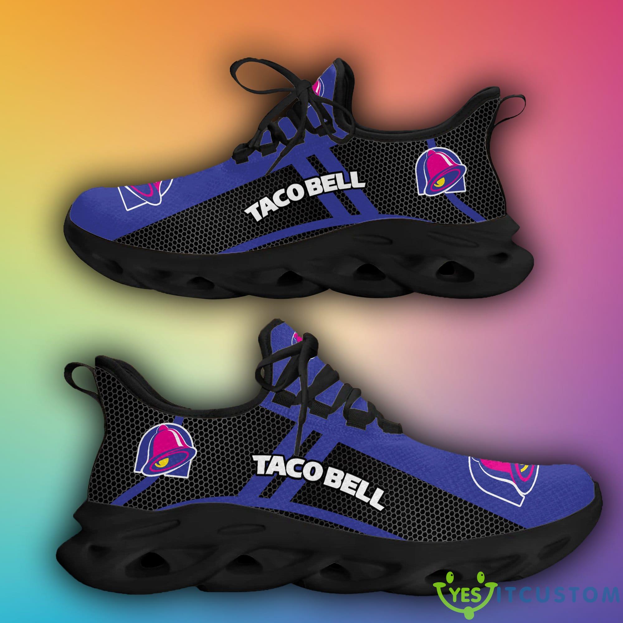 taco bell Logo Sport Sneakers Showcase Max Soul Shoes Gift For Men Women - taco bell Big Logo Max Soul Shoes For Fans_1