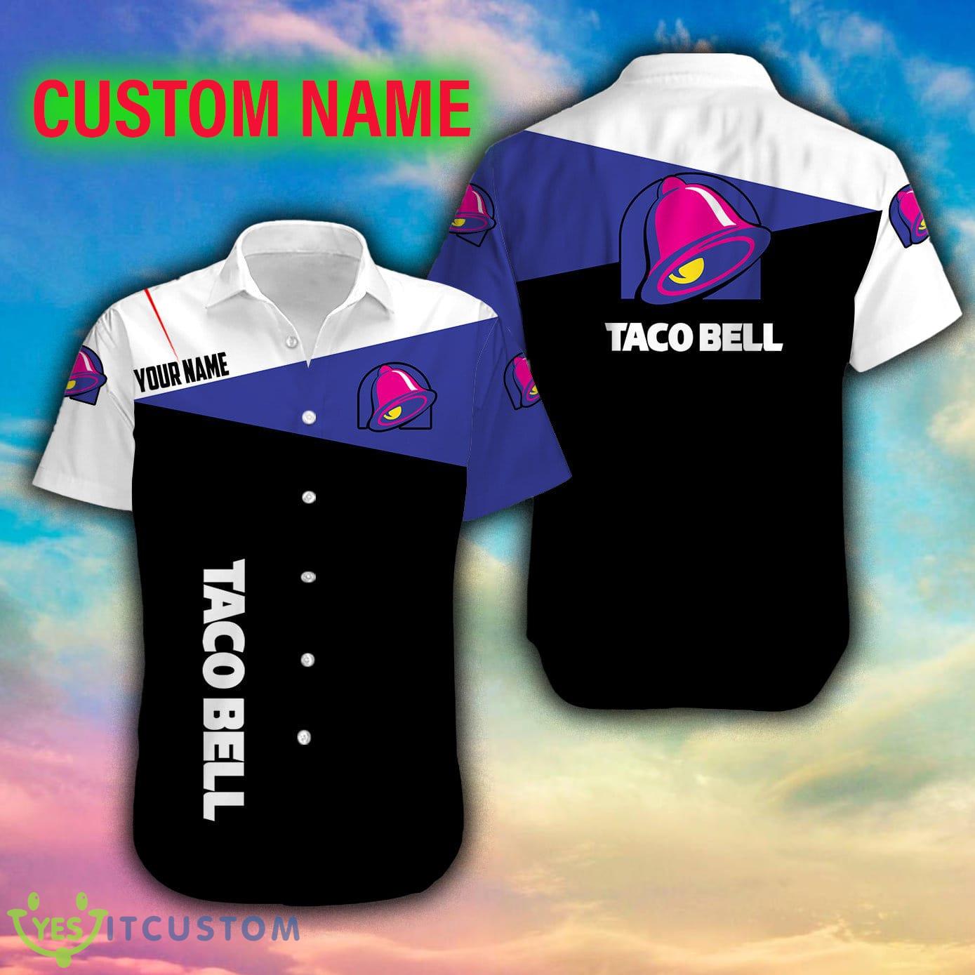 taco bell Retro Big Logo 3D Hawaiian Shirt For Summer Custom Name 2 taco bell Retro Big Logo 3D Hawaiian Shirt For Summer Custom Name - taco bell Retro Big Logo 3D Hawaiian Shirt For Summer Custom Name