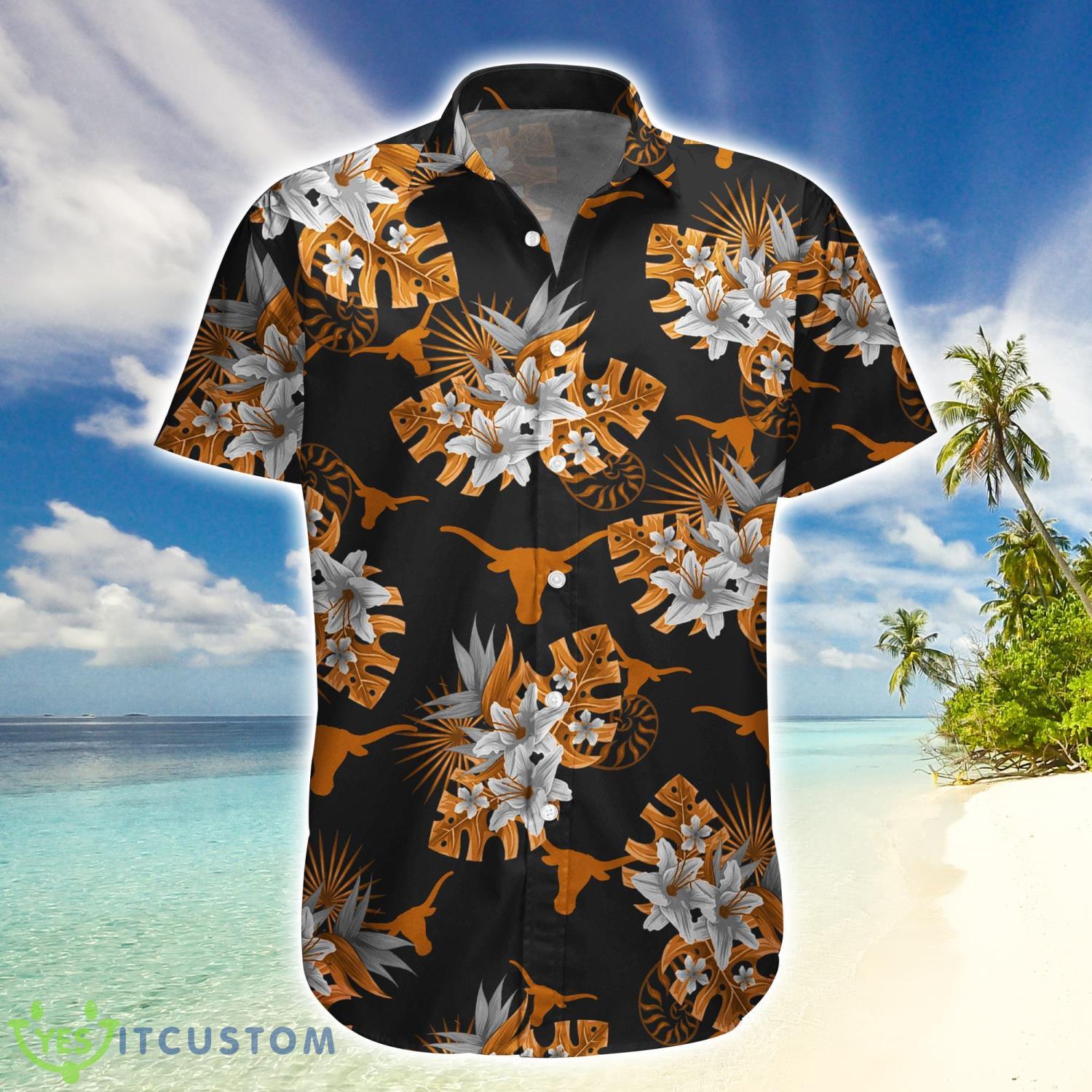 Texas Longhorns Tropical Hawaiian Shirt Summer Gift For Fans 5 Texas Longhorns Tropical Hawaiian Shirt Summer Gift For Fans Product Photo 2