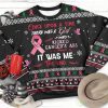 The Girl Kick Breast Cancer Awareness Ugly Sweater For Christmas Product Photo 1