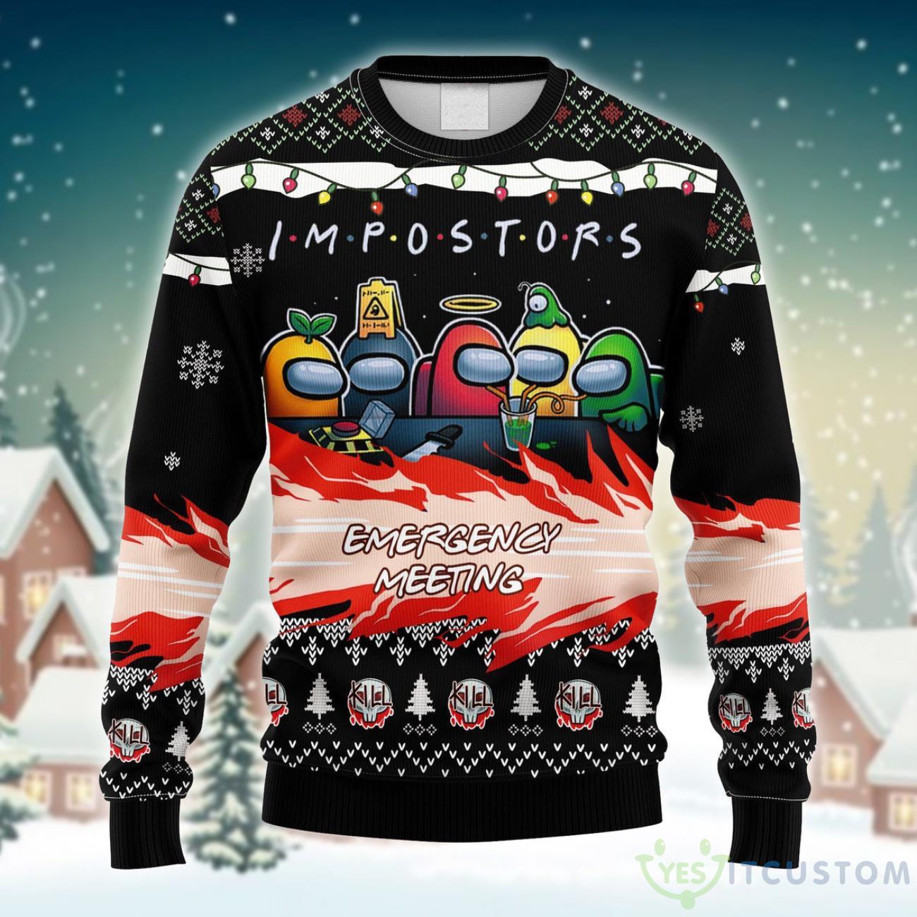 The Impostors From Among Us Ugly Christmas Sweater 3 The Impostors From Among Us Ugly Christmas Sweater Product Photo 1