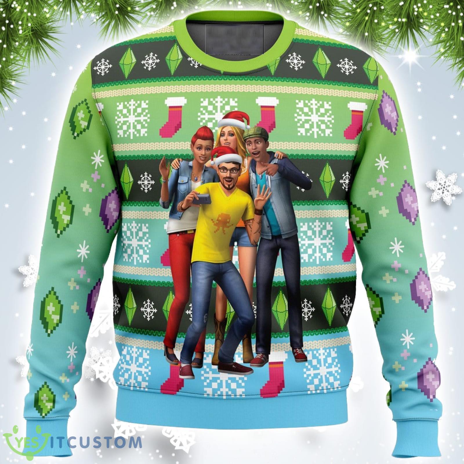 The Sims Xmas Ugly Christmas Sweater Christmas Gift For Men And Women Product Photo 1