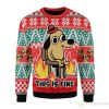 This Is Fine Meme Ugly Sweater For Christmas Product Photo 1