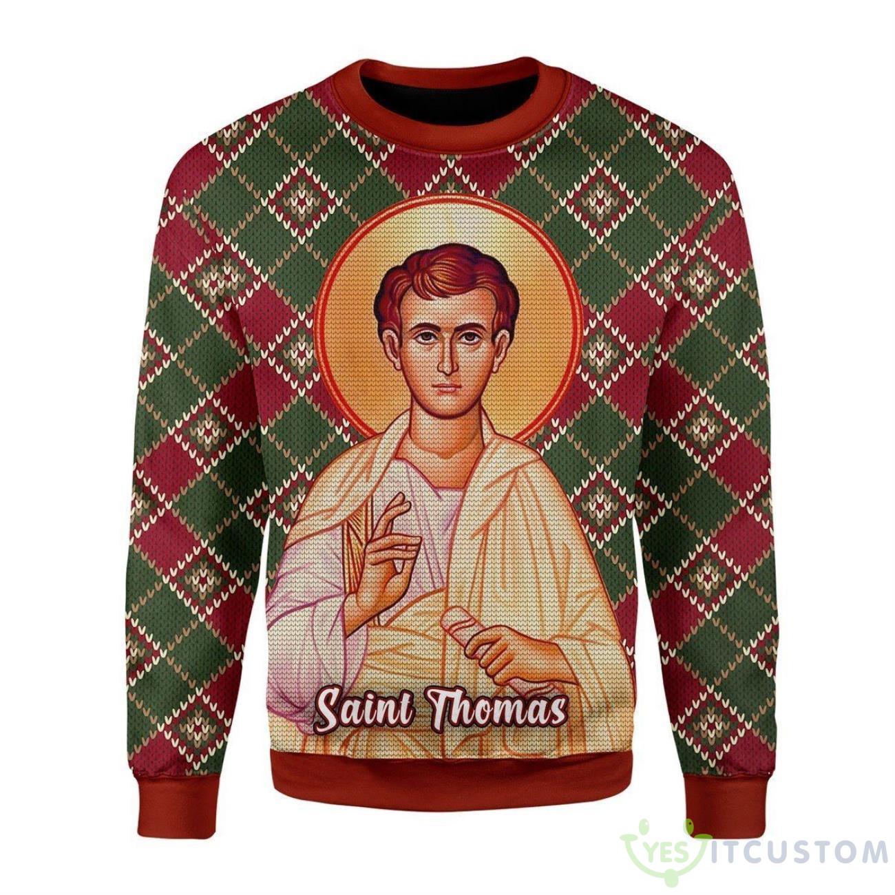 Thomas The Apostle Ugly Sweater For Christmas 3 Thomas The Apostle Ugly Sweater For Christmas Product Photo 1