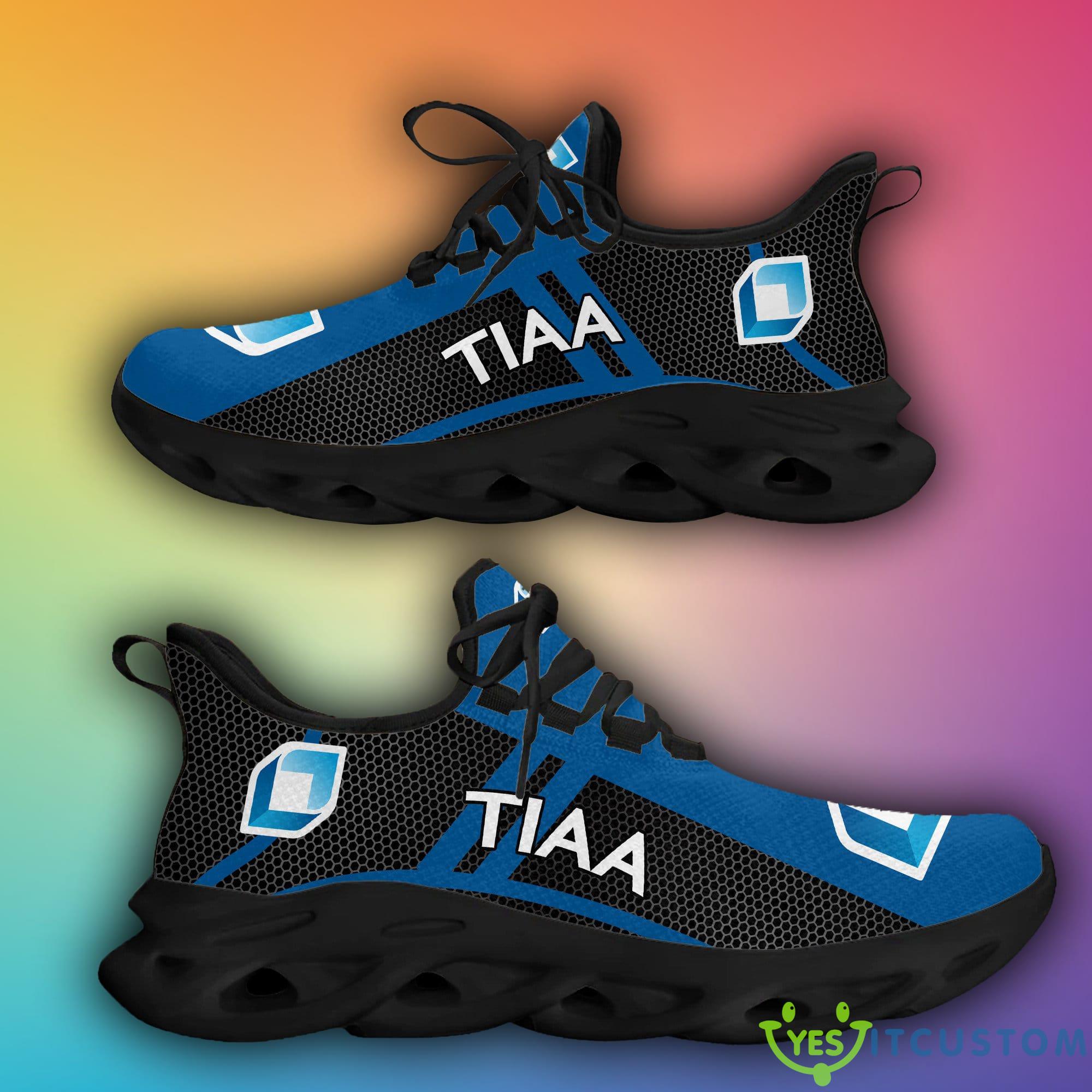 tiaa Chunky Sneakers Logo Pattern White Black Max Soul Shoes For Men Women - tiaa Big Logo Max Soul Shoes For Fans_1